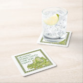 Schlafen Sie immer mit einem offenen Auge Rechteckiger Pappuntersetzer (Vor Ort)