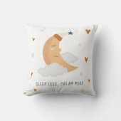 Schlafen Sie weniger Traum personalisierter Name K Kissen (Vorderseite)