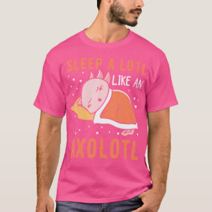 Schlafen Sie wie ein Axolotl Funny mexikanischer S T-Shirt