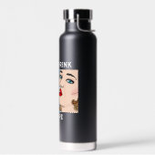 Schlafen, Trinken und Pop Kunst-Dame Trinkflasche (Links)