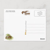 Schlafen und Träumen von sonnigen Kaninchen Postkarte (Rückseite)