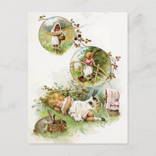 Schlafen und Träumen von sonnigen Kaninchen Postkarte (Vorderseite)