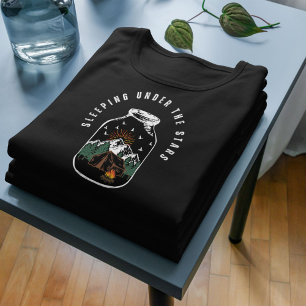 Schlafen unter den Sternen Außenpolitisches Campin T-Shirt