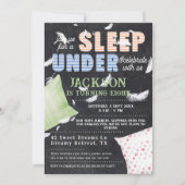 Schlafen unter Niedlicher bunter Sleepoe Geburtsta Einladung (Vorderseite)