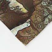 Schlafen Walisischer Corgi auf Couch Fleecedecke (Ecke)