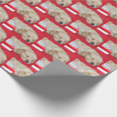 Schlafen Weihnachten Golden Retriever Welpen Geschenkpapier (Ecke)