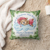 Schlafen Weihnachtsbär werfen Kissen (Decke)
