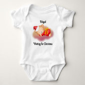 Schlafen Weihnachtsbärchen Baby Bodysuit Baby Strampler (Vorderseite)