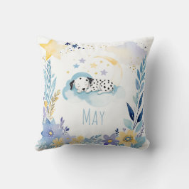 Schlafen Welpe Dalmatiner Boho Name Kinderzimmer P Kissen