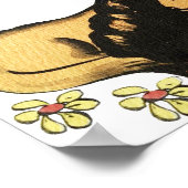 Schlafen Welpe Dog Cartoon Tiere Art Poster (Ecke)