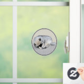 Schlafen Welpenmalerei Original Hundekunst Fensteraufkleber (Zuhause)