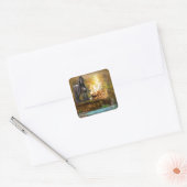 Schlafen zu träumen Fee Quadratischer Aufkleber (Umschlag)