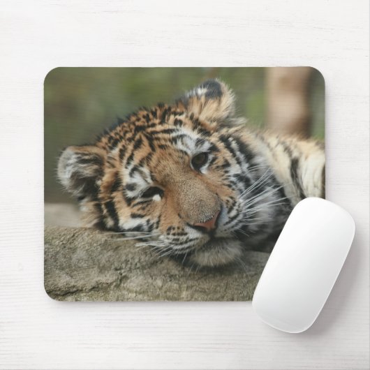 Schlafenbaby-Tiger Mousepad (Mit Mouse)