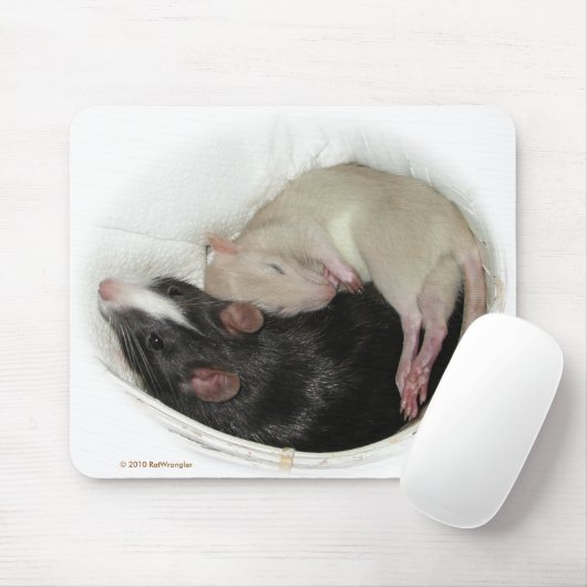 Schlafenbabyratte Mousepad (Mit Mouse)