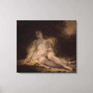 SchlafenBacchante Leinwanddruck