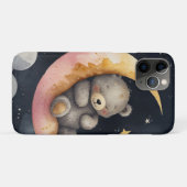 Schläfenbär auf dem Mond Case-Mate iPhone Hülle (Rückseite (Horizontal))