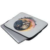 Schläfenbär auf dem Mond Laptopschutzhülle (Vorne Knopf)