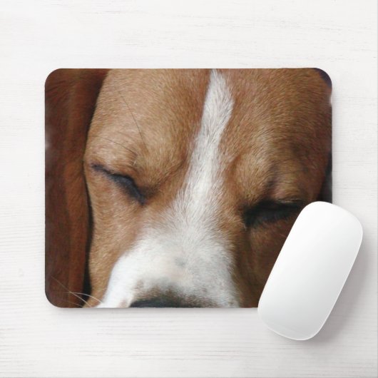 SchlafenBeagle-Mausunterlage Mousepad (Mit Mouse)