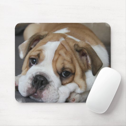Schlafenbulldoggen-Mausunterlage Mousepad (Mit Mouse)