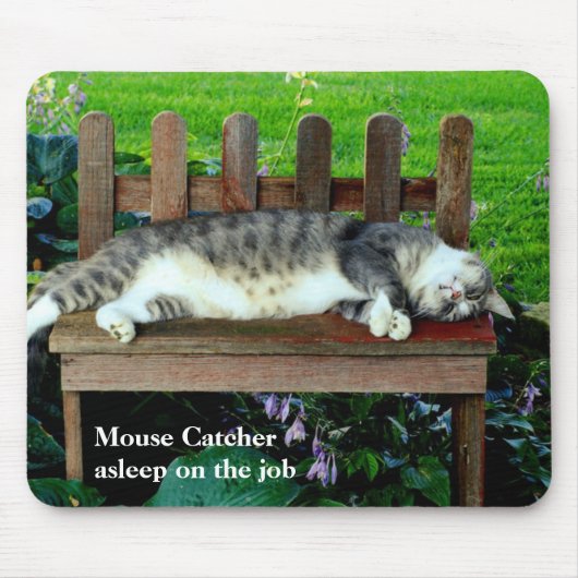 Schlafend auf dem Job Mousepad (Vorne)