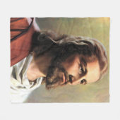 SCHLAFEND mit JESUS Fleecedecke (Vorderseite (Horizontal))