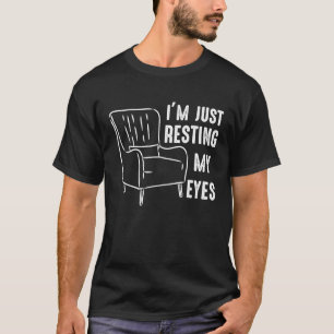 Schlafend ruhe ich nur meine Augen aus Männer Vint T-Shirt