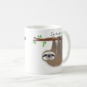 Schlafend und wachen Sie Brown-Trägheiten auf Kaffeetasse (VorderseiteRechts)