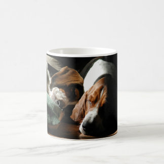 Schlafendachshundjagdhund-Tasse Kaffeetasse