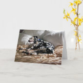 SchlafenDalmatiner Karte (Gelbe Blume)