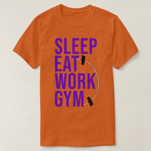 SCHLAFENDE ARBEITSGYM 2 T-Shirt (Design vorne)