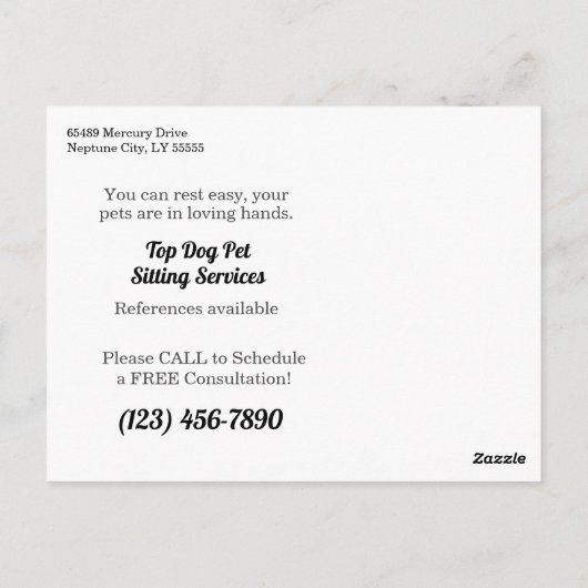 Schlafende australische Schäferpuppen-Haustiere Si Postkarte (Rückseite)