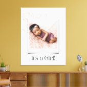 Schlafende Baby-Leinwand Leinwanddruck (Insitu (Wohnzimmer))