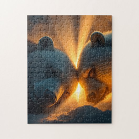 Schlafende Bären Traumland Puzzle (Vertikal)