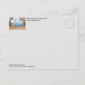 Schlafende Bärenduschen, Lake Michigan/Herbstruhe Postkarte (Rückseite)