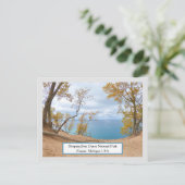 Schlafende Bärenduschen, Lake Michigan/Herbstruhe Postkarte (Stehend Vorderseite)