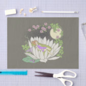 Schlafende Blume Luftfeuchtigkeitsspuren Seidenpapier (Handwerk)