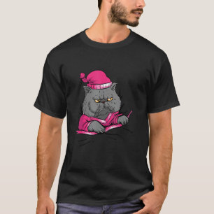 Schlafende britische Katzenpijamas wütend murren G T-Shirt