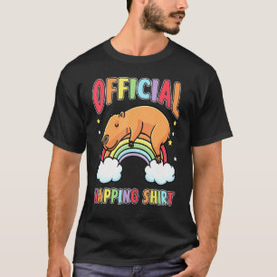 Schlafende Capybara Rainbow Pajama Napping Capybar T-Shirt