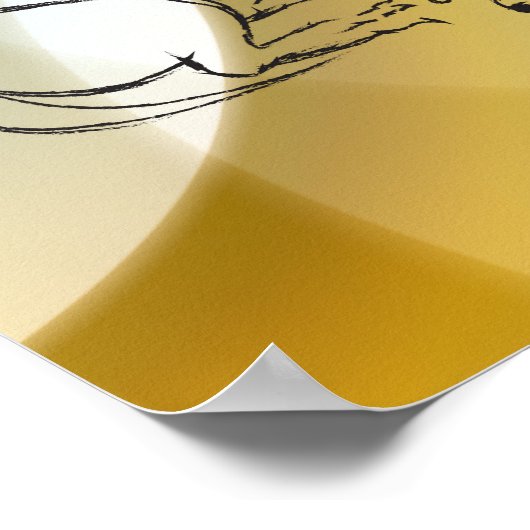 Schlafende Dackel Doster Poster (Ecke)