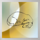 Schlafende Dackel Doster Poster (Vorne)