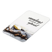 Schlafende Dackel Welpen Montag ist optional Magnet (Linke Seite)