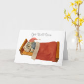 Schlafende Eichhörnchen bekommen gute Karte (Gelbe Blume)