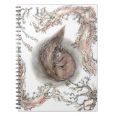 Schlafende Eichhörnchen Notizblock (Vorderseite)