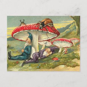 Schlafende Elfen Postkarte