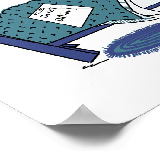 Schlafende Erde träumen vom Frühling Poster (Ecke)