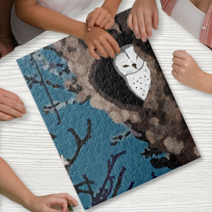 Schlafende Eule - Puzzle
