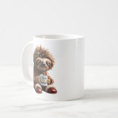 Schlafende Faultier-Figur-Illustration Kaffeetasse (Vorderseite Links)