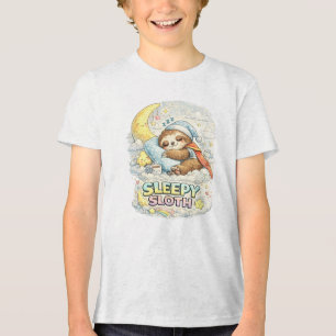 Schlafende Faultier Tri-Blend Shirt