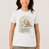 Schlafende Faultier Tri-Blend Shirt (Vorderseite)