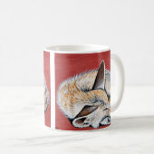 Schlafende Fennec Fox-Malerei Kaffeetasse (VorderseiteRechts)